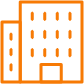 建筑的橙色图标
